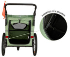 Hundeanhänger & Buggy für Hunde bis 45 kg faltbar 20 Zoll Luftreifen Federung Sicherheitsleine Reflektoren Insektenschutz