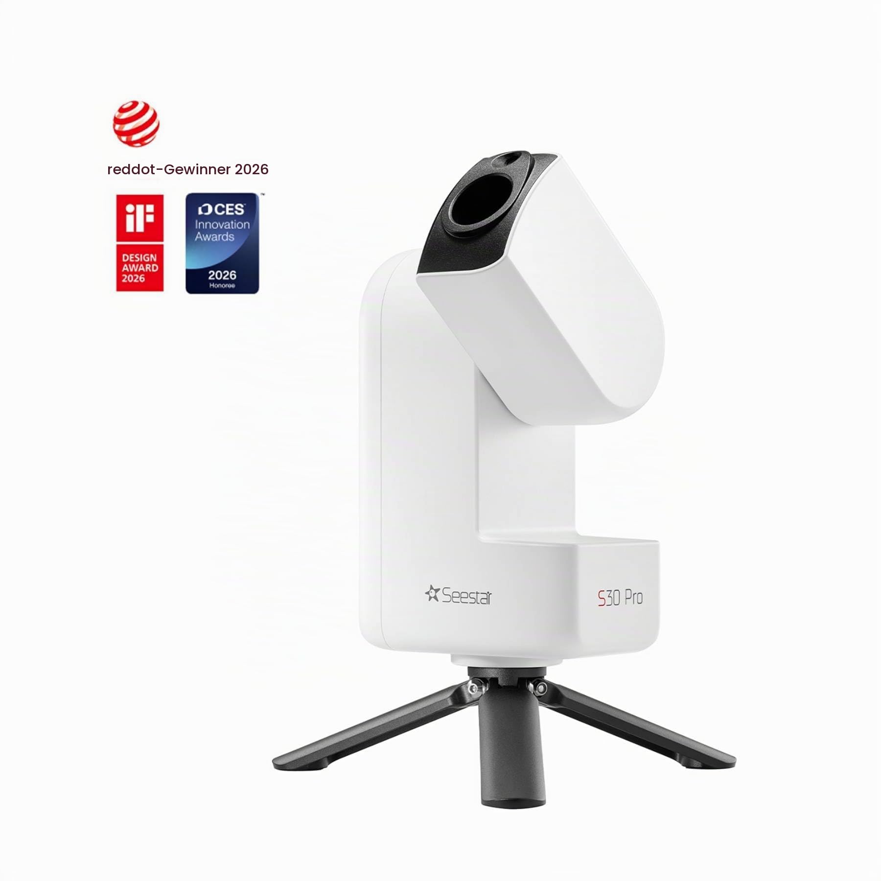Smart-Teleskop Seestar S30 Pro für Astrofotografie 30 mm Objektiv 4K-Dual-Kamera Auto-Tracking GoTo App-Steuerung