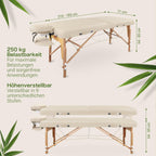 MA-CF-001 Massageliege klappbar höhenverstellbar 71 cm Holz 250 kg Belastbarkeit