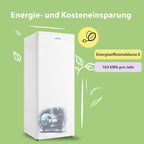 Gefrierschrank RCU160WH2(E) 160 Liter 4-Sterne-Gefrieren bis -24 °C 4 Fächer wechselbarer Türanschlag