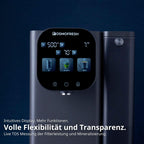 Auftisch Osmoseanlage Fusion Air mit Heißwasserspender 4,7 L 3-fach UV-C LED 10-stufige Filterung