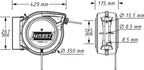 Kabelaufroller 9040D-2.5 20 m für 230 V AC mit automatischer Führung und gebremstem Aufwickeln
