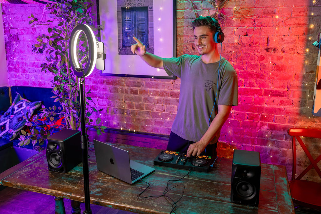 DJ-Controller DDJ-FLX2 2-Kanal USB-C kompatibel mit PC Mac Smartphone und Tablet