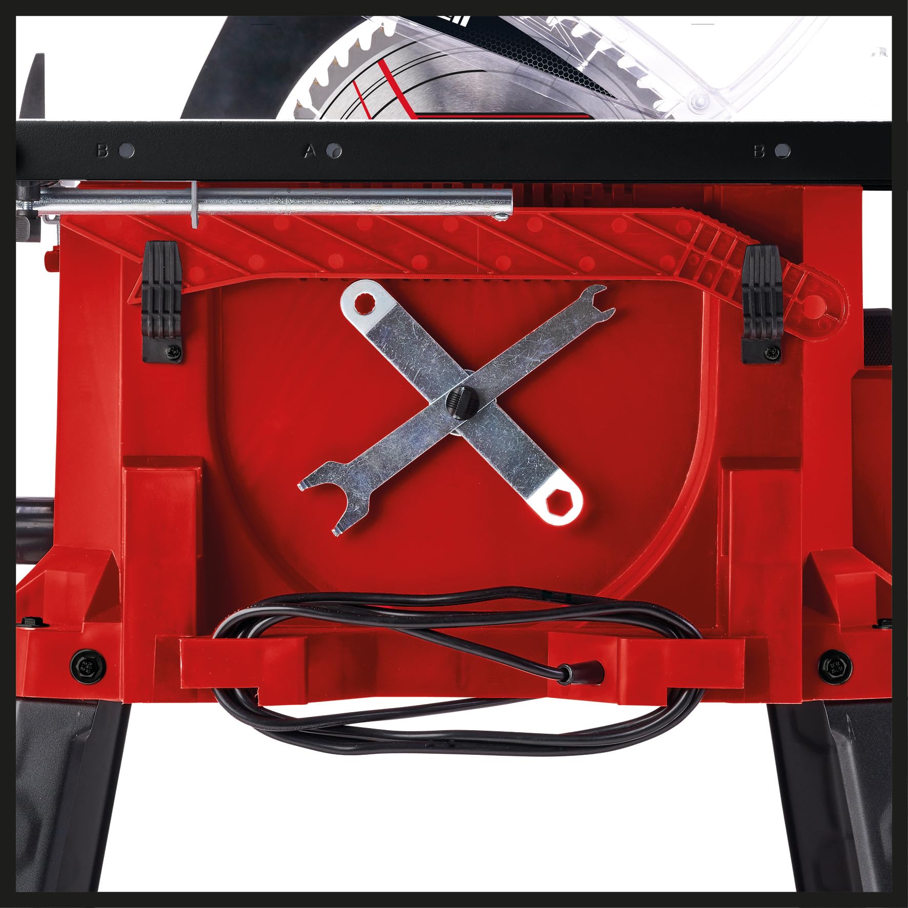 Tischkreissäge TC-TS 2225 U 2200 W 80 mm Schnitthöhe 254 mm Sägeblatt mit Tischverbreiterung Winkelanschlag und Parallelanschlag