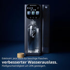 Auftisch Osmoseanlage Fusion Air mit Heißwasserspender 4,7 L 3-fach UV-C LED 10-stufige Filterung