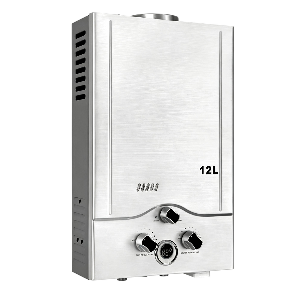 Gasdurchlauferhitzer 12 l/min 24 kW HR158DE LPG mit 0,2 bar Startwasserdruck für Propan und Butan