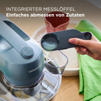 Küchenmaschine KZM35.000GY 800 W 4 L Edelstahlschüssel mit K-Haken Schneebesen und Knethaken