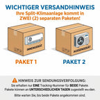 Split Klimaanlage Elegant 9000 BTU 2.6 KW Inverter Kühlen Heizen WiFi R-32 Entfeuchtung Schlafmodus A++