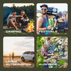 Kompressor Kühlbox Icecube Dual 40 38 L mit Doppel Kühlzone App Steuerung 12V 230V Gefrierbox für Camping Auto