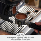 Espressomaschine Barista Express Impress SES876BSS4EEU1 25 Mahlgradeinstellungen Kegelmahlwerk Milchaufschäumer 1850 W