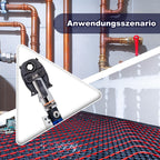 Hydraulische Presszange V- und TH-Kontur für Kupfer Edelstahl und Verbundrohr mit 9 Pressbacken V12-V28 TH16-TH32 80 kN