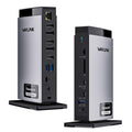 DisplayLink Dockingstation Dreifach-Display 4K+Dual 2K 3 HDMI 2 DisplayPort 15-in-1 100W