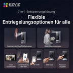 Video-Türsprechanlage HP7 Pro 4K 8 Zoll Touchscreen 2-Draht-System Dual-Band-WLAN RFID-Zugang