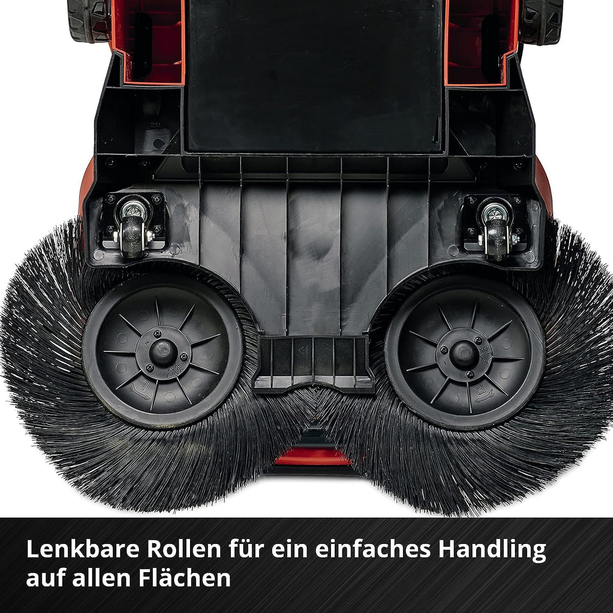 Akku-Kehrmaschine TE-SW 18/610 Li-Solo 18 V mit 61 cm Kehrbreite 20 l Schmutzbehälter verstellbarem Lenker und abnehmbarer Lippe