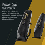 Kabelloses Haarschneider Set Magic Clip Detailer Li Titan DLC Klingen 100 Minuten 6 Aufsätze
