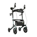 H1160 Arthritis Rollator mit Unterarmstützen Sitz und Rückenlehne Aluminium 10 Zoll Vollgummireifen höhenverstellbar bis 136 kg faltbar