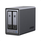2-Bay NAS DXP2800 mit Intel N100 2,5 GbE 8 GB DDR5 2x M.2 NVMe 4K HDMI bis 80 TB ohne HDD