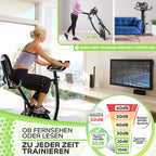 3in1 Heimtrainer Fahrrad klappbar mit Magnetwiderstand 10 Stufen tiefem Einstieg SoftFoam Sitz und 140 kg Belastbarkeit
