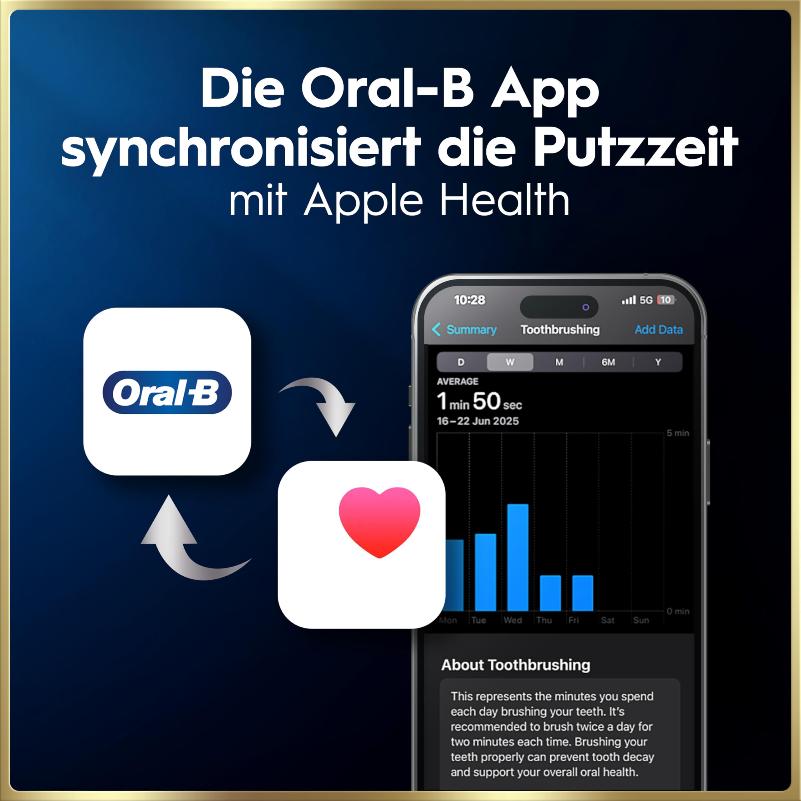Elektrische Zahnbürste iO Series 9 7 Putzmodi runder Bürstenkopf App Andruckkontrolle 3 Aufsteckbürsten Lade-Reise-Etui