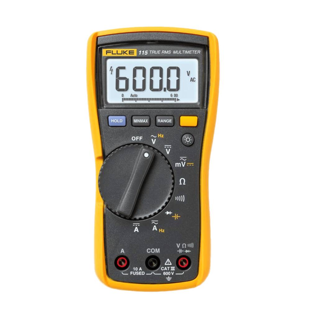 True RMS Multimeter 115 batteriebetrieben mit Messleitungen und Holster 16,7 x 8,4 x 4,6 cm nach IEC 61010