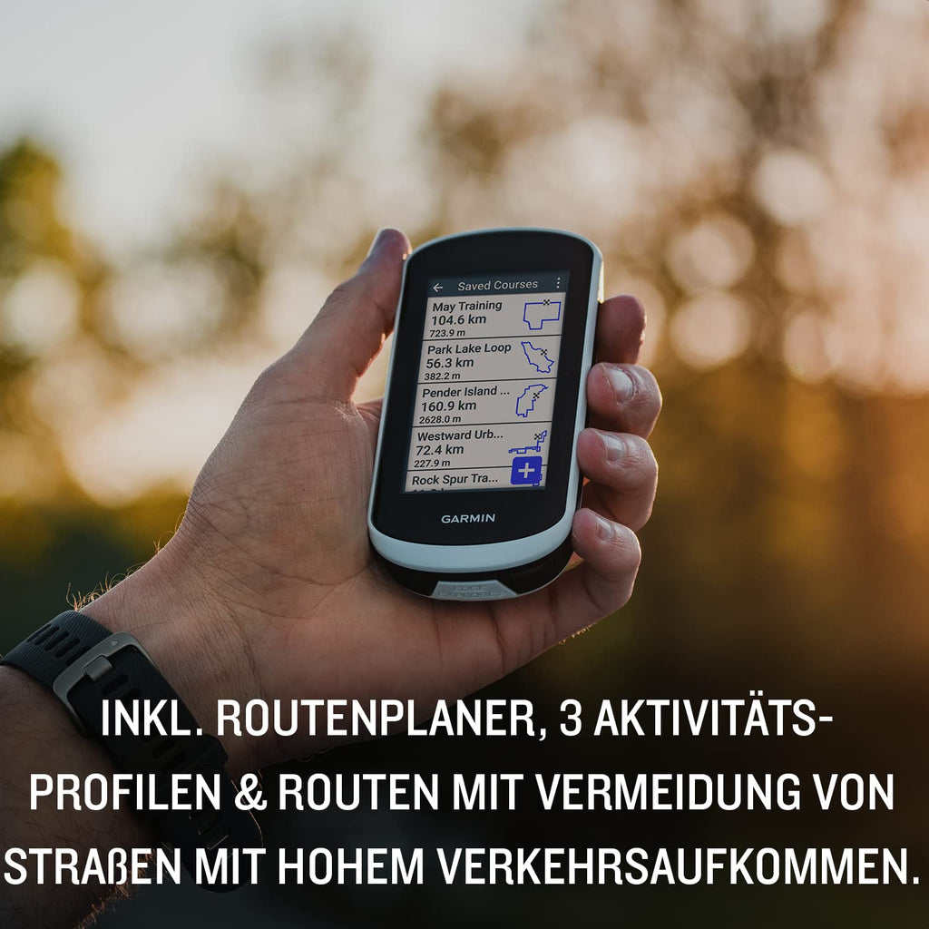 GPS-Fahrradnavi Edge Explore 2 3 Zoll Touchscreen 15 Std Akkulaufzeit Europa-Karte E-Bike Routing Bluetooth GPS Lenkerhalterung