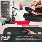 4D-Vibrationsplatte VP400 bis 40 Hz mit 3 Trainingsmodi Bluetooth Lautsprecher Touch-Display und 120 kg Belastbarkeit