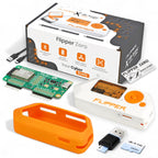 Flipper Zero Starter Set mit WiFi-Board Silikonhülle 64GB Speicherkarte und USB-Kartenleser
