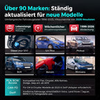OBD2 Diagnosegerät KFZ Fehlerauslesegerät für ABS SRS Motor Getriebe 7 Reset-Funktionen AutoVIN