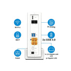 Kabelrouter 6690 Wi-Fi 6 Dualband bis 6 GBit/s DOCSIS 3.1 4x4 WLAN Mesh VoIP-Telefonanlage Smart-Home-Zentrale