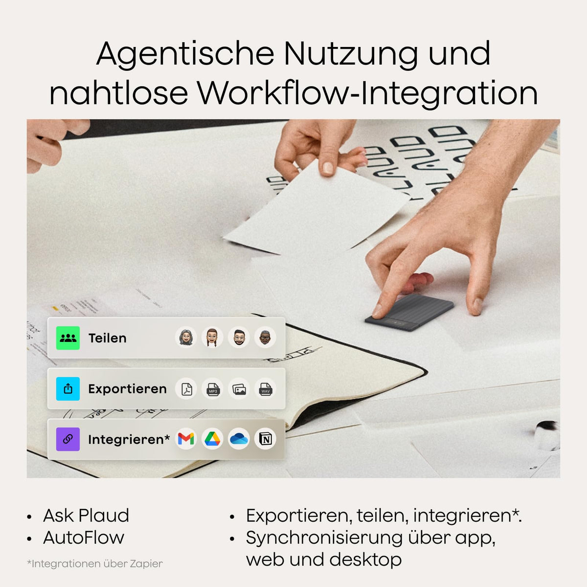 KI-Diktiergerät Note Pro 64 GB 50 Std Aufnahmezeit Bluetooth WAV Dual-Modus 5 m Aufnahmebereich 4 MEMS Mikrofone 1 VPU Mikrofon 112 Sprachen
