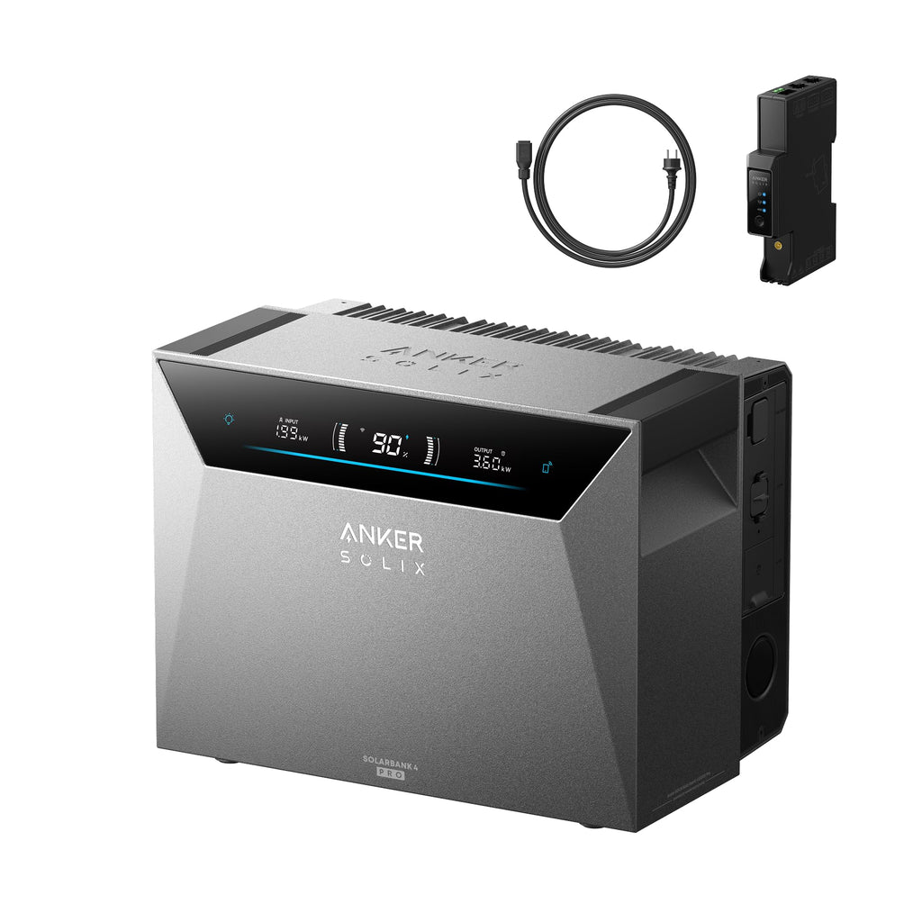 Solarstromspeicher Solarbank 4 Pro für Balkonkraftwerk 5000W Solareingang 5kWh 4 MPPT 2500W mit Smart Meter Gen 2