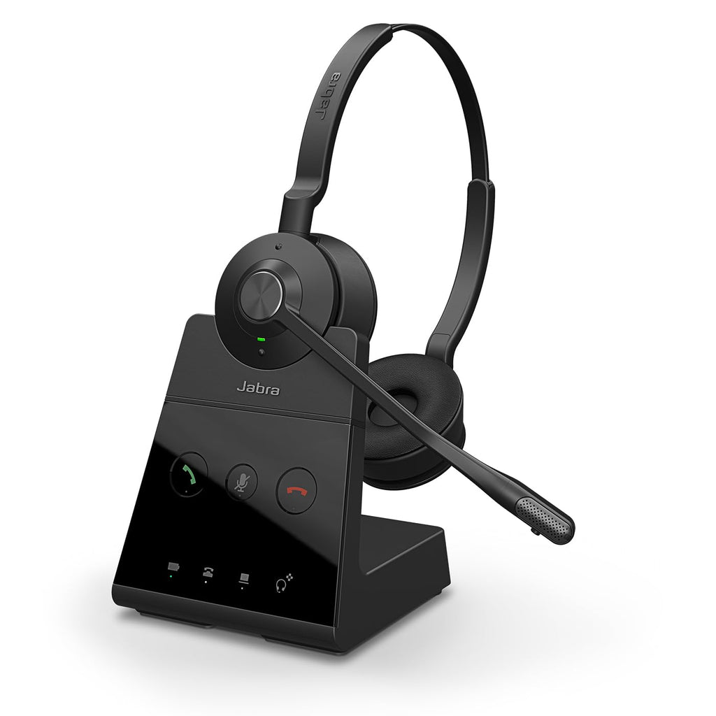 Schnurloses DECT Stereo Headset Engage 65 SE für professionelle Anrufe 13 Std. Akku 150 m Reichweite USB-C Basisstation