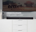 TV Soundbar DHT-S216 mit integriertem Subwoofer DTS Virtual:X 4K UHD HDMI ARC Bluetooth optischer Eingang Schwarz