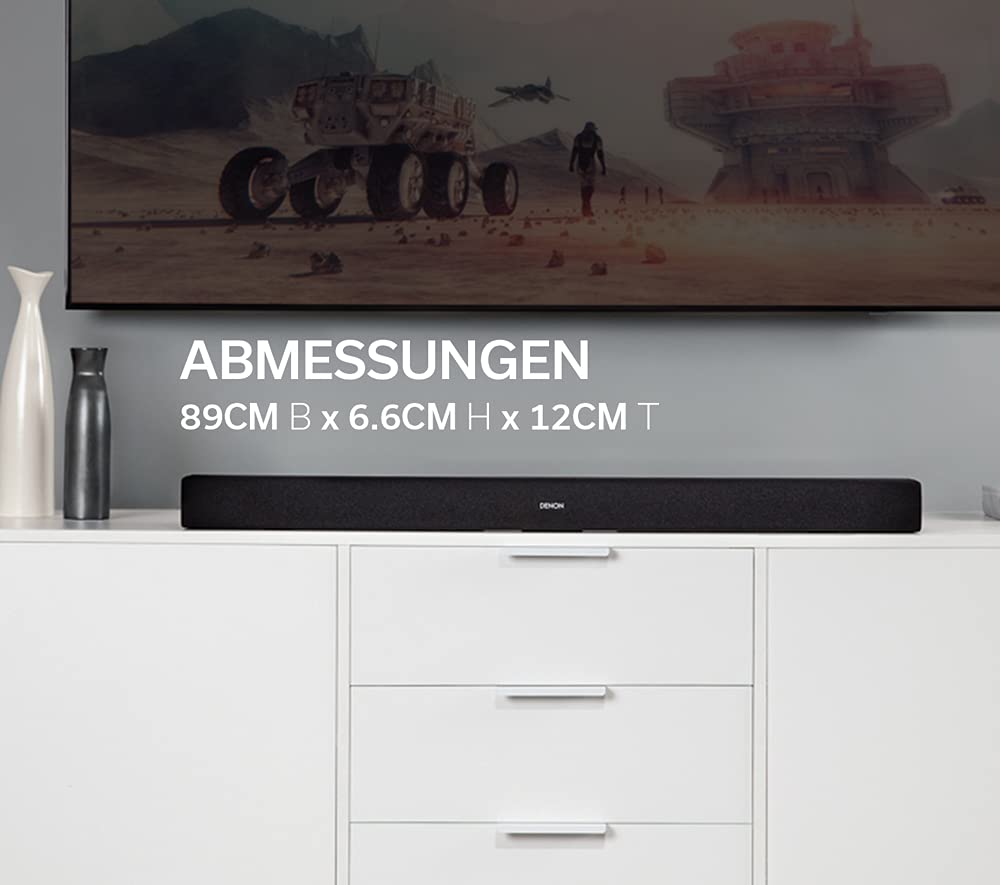TV Soundbar DHT-S216 mit integriertem Subwoofer DTS Virtual:X 4K UHD HDMI ARC Bluetooth optischer Eingang Schwarz
