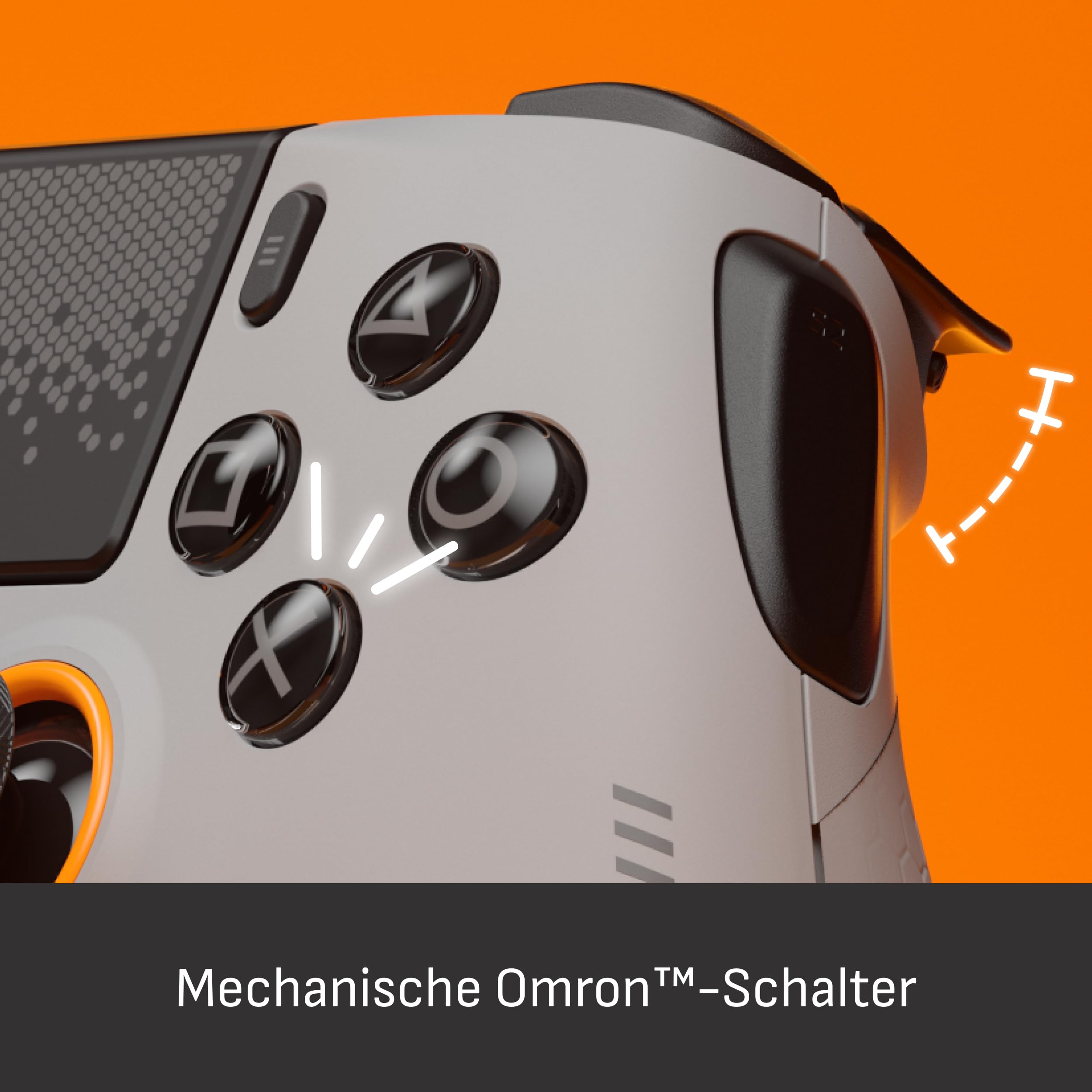 Kabelloser PS5 Performance-Controller OMEGA mit TMR Thumbsticks 11 Zusatzeingaben und Instant-Triggern