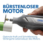 Akku-Rotationswerkzeug 8250 12 V 5000–30000 U/min bürstenlos mit 65 Zubehören 5 Aufsätzen 2 Akkus und Ladegerät