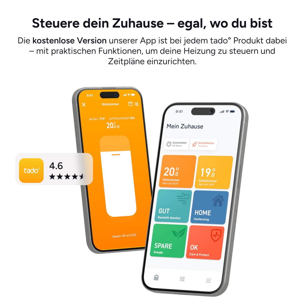 Smartes Heizkörperthermostat X Trio Pack mit App-Steuerung Thread Matter und Touchscreen 3er Set