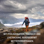 Satelliten-Kommunikationsgerät inReach Mini 2 mit SOS Zwei-Wege-Nachrichten TracBack IPX7 Schwarz/Rot