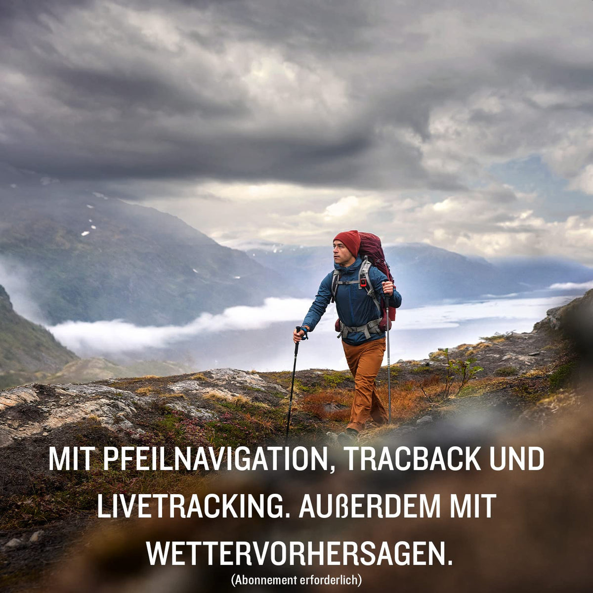Satelliten-Kommunikationsgerät inReach Mini 2 mit SOS Zwei-Wege-Nachrichten TracBack IPX7 Schwarz/Rot