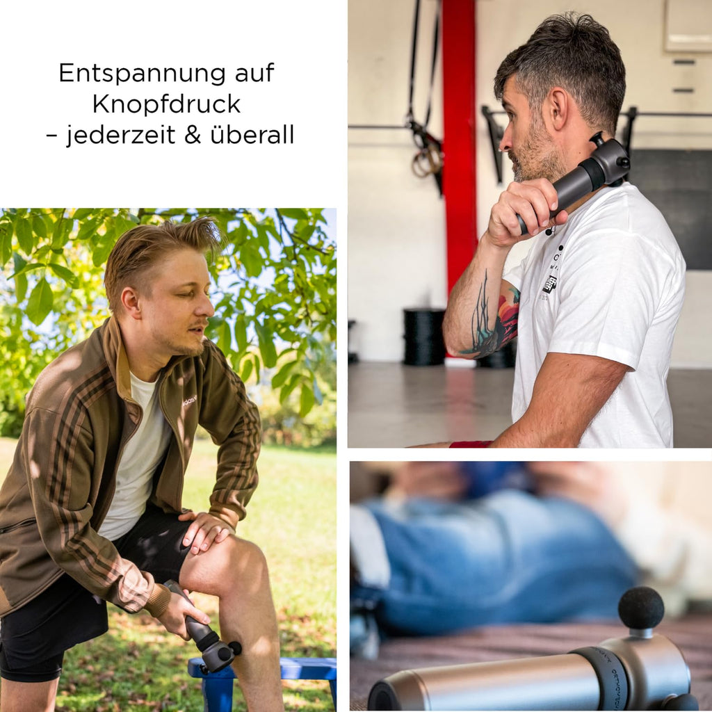 OM-OS-01 Schallwellen-Massagegerät 7000 U/min kabellos zur Schmerzlinderung und Muskelentspannung