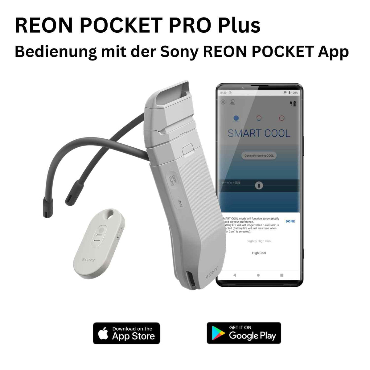 Tragbares Kühl- und Wärmegerät RNP-P1 Bluetooth USB-C Smartphone 15 Stunden Akkulaufzeit