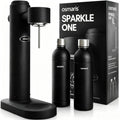 Wassersprudler Edelstahl Sparkle One mit 2x 1,1 L Edelstahlflaschen Druckablassventil