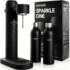 Wassersprudler Edelstahl Sparkle One mit 2x 1,1 L Edelstahlflaschen Druckablassventil