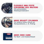 Bügelschloss Granit Super Extreme 2500/165HB230 für Fahrrad und E-Bike Sicherheitslevel 15 gehärteter Stahl 20 mm inkl. Halterung