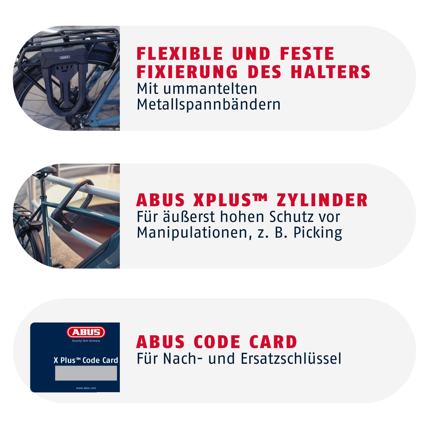 Bügelschloss Granit Super Extreme 2500/165HB230 für Fahrrad und E-Bike Sicherheitslevel 15 gehärteter Stahl 20 mm inkl. Halterung