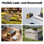 Tragbare Powerstation 266 Wh für 12V Kühlboxen 100W USB-C Schnellladung 100W Solarladung mit DC USB-A LED