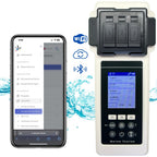 Pool-Wasseranalysegerät PoolLab 2.0 27 Parameter mit WiFi Bluetooth App Aufbewahrungskoffer und Wasserstandsausgleicher