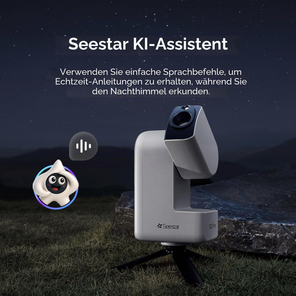 Smart-Teleskop Seestar S30 Pro für Astrofotografie 30 mm Objektiv 4K-Dual-Kamera Auto-Tracking GoTo App-Steuerung