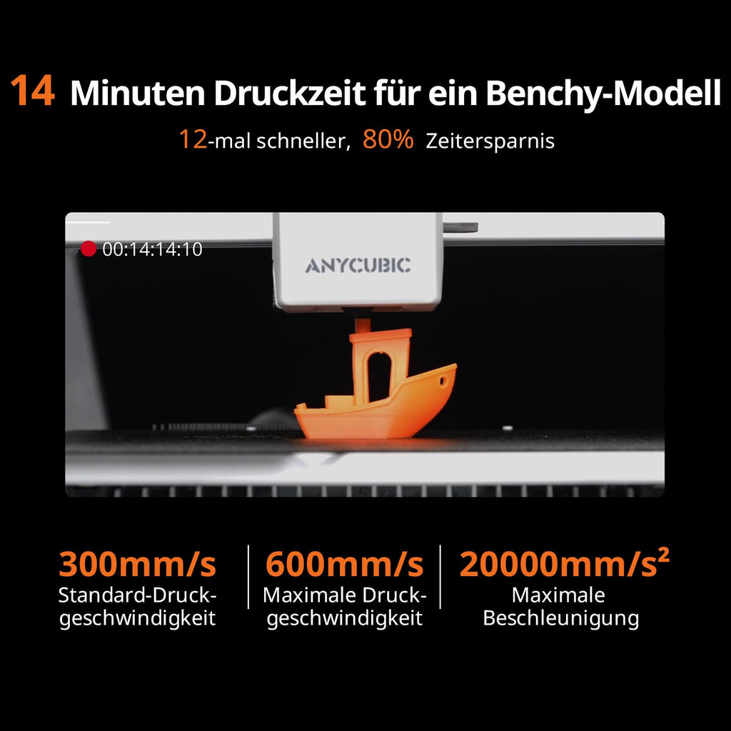 3D-Drucker Kobra X für Mehrfarbdruck mit 49-Punkt Auto-Leveling Druckgröße 260 x 260 x 260 mm Soft- und Hartfilament