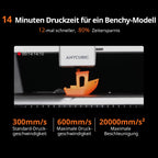 3D-Drucker Kobra X für Mehrfarbdruck mit 49-Punkt Auto-Leveling Druckgröße 260 x 260 x 260 mm Soft- und Hartfilament